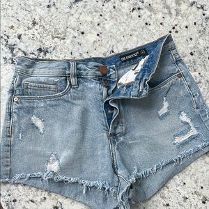BlankNYC Blue Distressed Denim Shorts